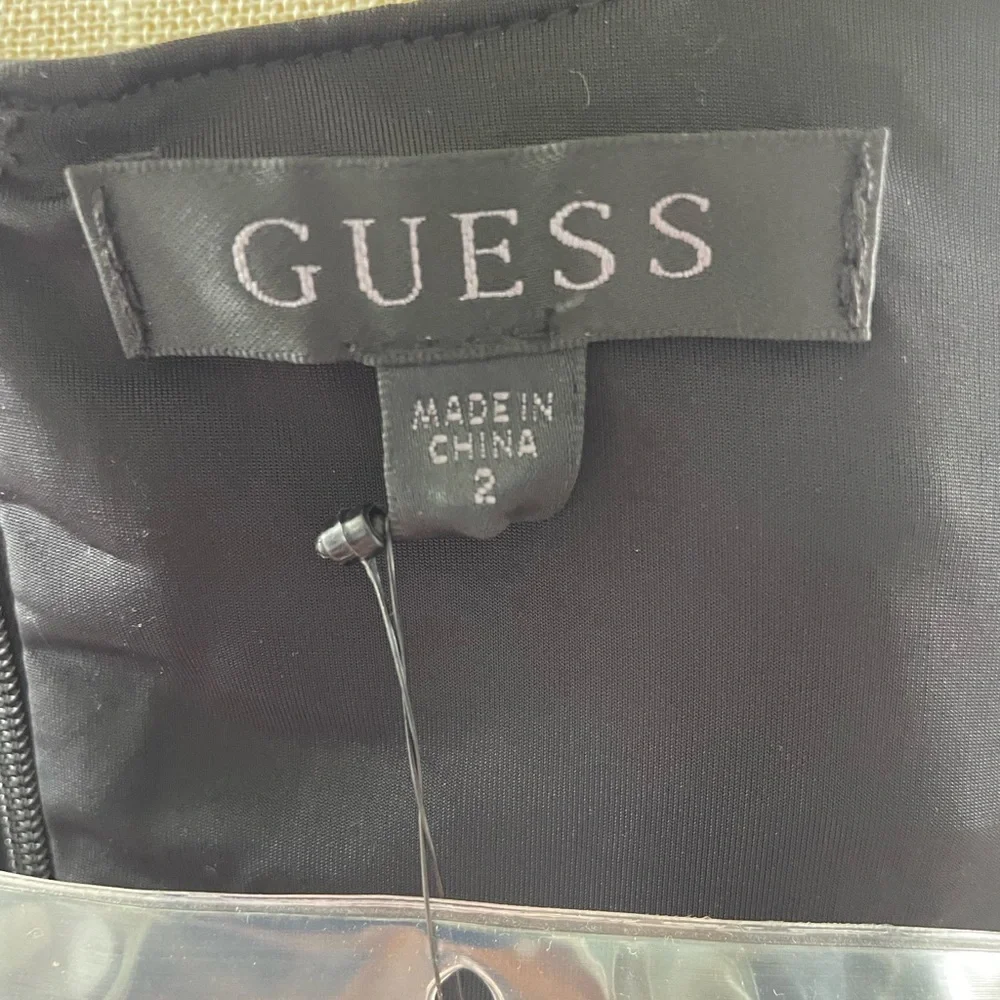 Guess Women's Justine Faux-Leather Bodycon Dress - Jet Black - Picture 9 of 16